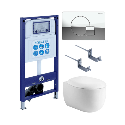 Комплект унитаз с инсталляцией, кнопкой и сиденьем SET AQUATEK АЛЬТАИР cm-067 4в1 безободковый купить с доставкой. 100% Оригинал. Гарантия! Комплект унитаз с инсталляцией, кнопкой и сиденьем SET AQUATEK АЛЬТАИР cm-067 4в1 безободковый купить с доставкой. 100% Оригинал. Гарантия!