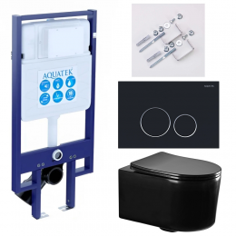 Комплект унитаз с инсталляцией, кнопкой и сиденьем микролифт Aquatek Мия SET AQUATEK МИЯ-MB-020 4в1 Комплект унитаз с инсталляцией, кнопкой и сиденьем микролифт Aquatek Мия SET AQUATEK МИЯ-MB-020 4в1