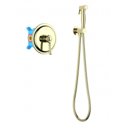 Набор с гигиеническим душем (смеситель + гигиеническая лейка + шланг + шланговое подсоединение с держателем) AQUATEK, полир. золото AQ1519PG КЛАССИК Набор с гигиеническим душем (смеситель + гигиеническая лейка + шланг + шланговое подсоединение с держателем) AQUATEK, полир. золото AQ1519PG КЛАССИК