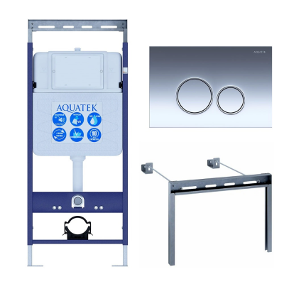 Инсталляция для подвесного унитаза Aquatek Easy Fix 50 INS-0000010, кнопка смыва хром + крепеж купить с доставкой. 100% Оригинал. Гарантия! Инсталляция для подвесного унитаза Aquatek Easy Fix 50 INS-0000010, кнопка смыва хром + крепеж купить с доставкой. 100% Оригинал. Гарантия!