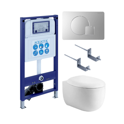 Комплект унитаз с инсталляцией, кнопкой и сиденьем SET AQUATEK АЛЬТАИР cm-068 4в1 безободковый купить с доставкой. 100% Оригинал. Гарантия! Комплект унитаз с инсталляцией, кнопкой и сиденьем SET AQUATEK АЛЬТАИР cm-068 4в1 безободковый купить с доставкой. 100% Оригинал. Гарантия!