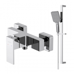 AQ1660CR ЛИБРА смеситель для душа + AQ2019CR ЛИБРА душевой гарнитур 3jet 68 см