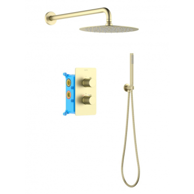 AQ1376BG ЕВРОПА Set 3 в 1 душевой комплект, шлиф. золото купить с доставкой. 100% Оригинал. Гарантия!