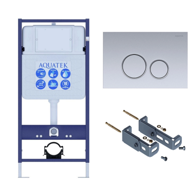 Инсталляция для подвесного унитаза Aquatek Standart 50 INS-0000012, кнопка смыва хром + крепеж купить с доставкой. 100% Оригинал. Гарантия! Инсталляция для подвесного унитаза Aquatek Standart 50 INS-0000012, кнопка смыва хром + крепеж купить с доставкой. 100% Оригинал. Гарантия!