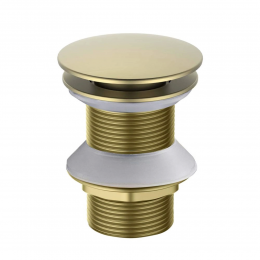 AQ6003BG сливной набор для раковины Push-open без перелива, шлиф. золото