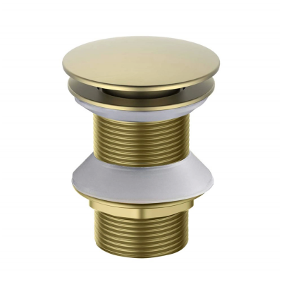 AQ6003BG сливной набор для раковины Push-open без перелива, шлиф. золото купить с доставкой. 100% Оригинал. Гарантия!