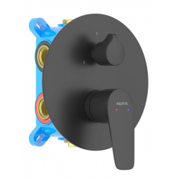 Смеситель для ванны, 3 режима (внешняя и скрытая часть) AQUATEK, матовый черный AQ1147MB БЕТТА Смеситель для ванны, 3 режима (внешняя и скрытая часть) AQUATEK, матовый черный AQ1147MB БЕТТА