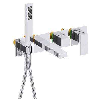 AQ1644CR ЛИБРА смеситель для ванны встроенный (внешняя и скрытая часть) купить с доставкой. 100% Оригинал. Гарантия!