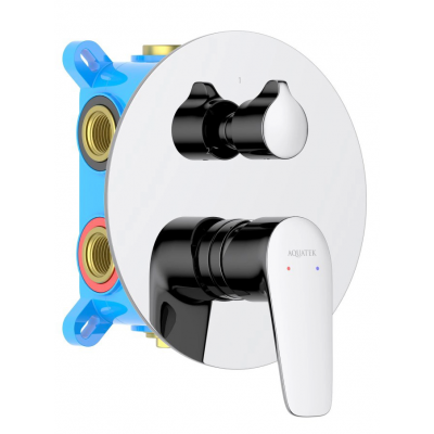 Смеситель для ванны, 3 режима (внешняя и скрытая часть) AQUATEK AQ1147CR БЕТТА купить с доставкой. 100% Оригинал. Гарантия!