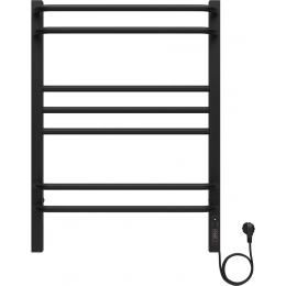 Полотенцесушитель электрический 500x700 Aquatek Бетта AQ EL KRC0770BL черный