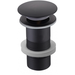 Сливной набор для раковины AQUATEK, матовый черный AQ6000MB