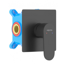 Смеситель для душа (внешняя и скрытая часть) AQUATEK, матовый черный AQ1266MB ОБЕРОН Смеситель для душа (внешняя и скрытая часть) AQUATEK, матовый черный AQ1266MB ОБЕРОН