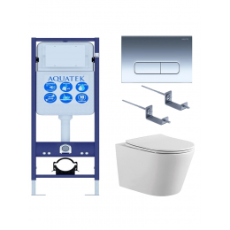 Комплект унитаз с инсталляцией, кнопкой и сиденьем SET ВЕГА-1905-016 INS-17 Комплект унитаз с инсталляцией, кнопкой и сиденьем SET ВЕГА-1905-016 INS-17