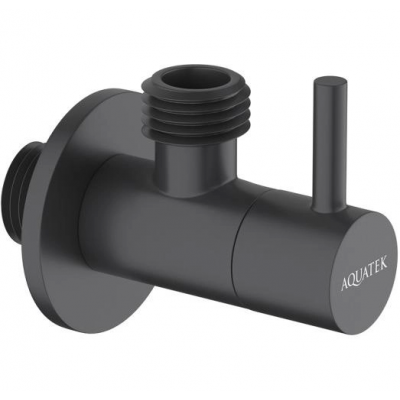 Угловой переходник AQUATEK, матовый черный AQ2452MB купить с доставкой. 100% Оригинал. Гарантия!