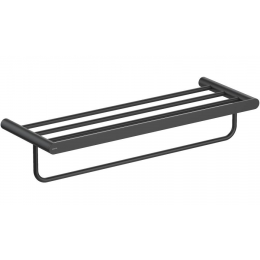 Полка для полотенец Aquatek Лира AQ4415MB черный