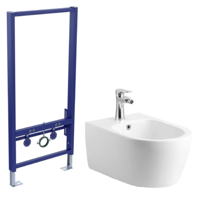 Комплект биде подвесное Aquatek Европа AQ1006-00+инсталляция Aquatek Standart 50 INSB-0000001 купить с доставкой. 100% Оригинал. Гарантия!