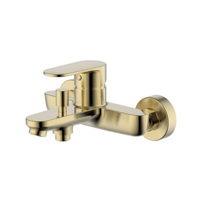 AQ1840BG НИКА смеситель для ванны, шлиф.золото купить с доставкой. 100% Оригинал. Гарантия!