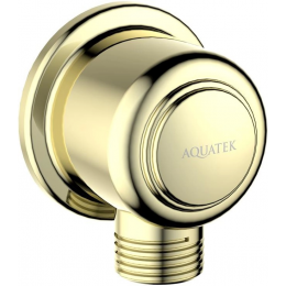Шланговое подсоединение AQUATEK, полир. золото AQ2461PG КЛАССИК