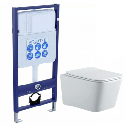 Комплект унитаз с инсталляцией и сиденьем микролифт Aquatek Либра SET AQUATEK ЛИБРА N cm безободковый Комплект унитаз с инсталляцией и сиденьем микролифт Aquatek Либра SET AQUATEK ЛИБРА N cm безободковый