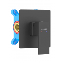 Смеситель для душа (внешняя и скрытая часть) AQUATEK, матовый черный AQ1666MB ЛИБРА Смеситель для душа (внешняя и скрытая часть) AQUATEK, матовый черный AQ1666MB ЛИБРА