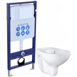 Комплект унитаз с инсталляцией и сиденьем Aquatek Standart SET AQUATEK КЛАССИК T Комплект унитаз с инсталляцией и сиденьем Aquatek Standart SET AQUATEK КЛАССИК T