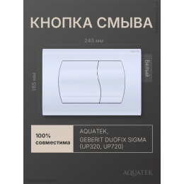 Кнопка смыва Aquatek KDI-0000046 белый