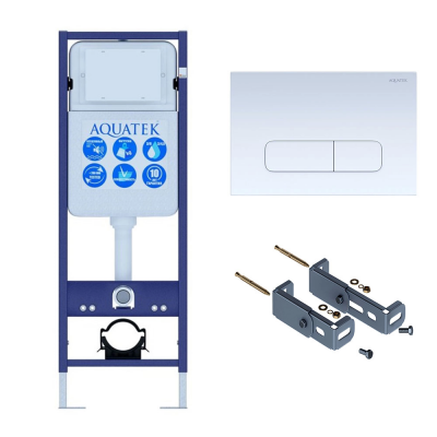 Инсталляция для подвесного унитаза Aquatek Standart 37 INS-0000017, кнопка смыва белая + крепеж купить с доставкой. 100% Оригинал. Гарантия! Инсталляция для подвесного унитаза Aquatek Standart 37 INS-0000017, кнопка смыва белая + крепеж купить с доставкой. 100% Оригинал. Гарантия!