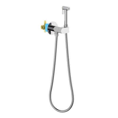 Комплект для гигиенического душа встроенный (смеситель с прогрессивным картриджем + гигиеническая лейка + шланг) AQUATEK AQ1024CR ОБЕРОН купить с доставкой. 100% Оригинал. Гарантия!