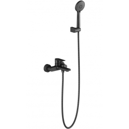 Смеситель для ванны с душевым набором AQUATEK, матовый черный AQ1449MB ЛИРА Смеситель для ванны с душевым набором AQUATEK, матовый черный AQ1449MB ЛИРА