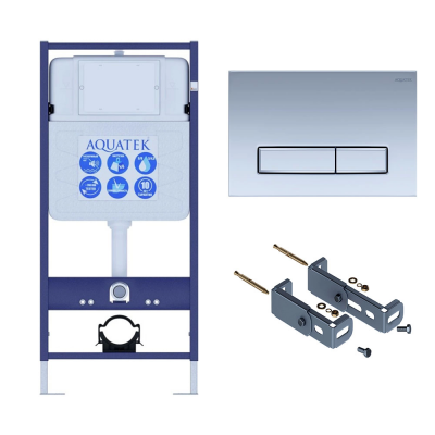 Инсталляция для подвесного унитаза Aquatek Standart 50 INS-0000012, кнопка смыва хром + крепеж купить с доставкой. 100% Оригинал. Гарантия! Инсталляция для подвесного унитаза Aquatek Standart 50 INS-0000012, кнопка смыва хром + крепеж купить с доставкой. 100% Оригинал. Гарантия!