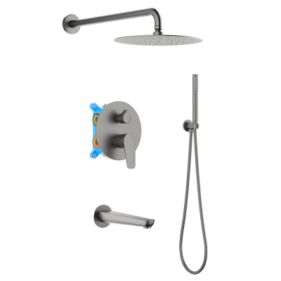 AQ1173BGM БЕТТА Set 4 в 1 душевой комплект, оружейная сталь купить с доставкой. 100% Оригинал. Гарантия!