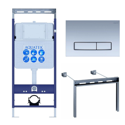 Инсталляция для подвесного унитаза Aquatek Easy Fix 50 INS-0000010, кнопка смыва хром + крепеж купить с доставкой. 100% Оригинал. Гарантия! Инсталляция для подвесного унитаза Aquatek Easy Fix 50 INS-0000010, кнопка смыва хром + крепеж купить с доставкой. 100% Оригинал. Гарантия!