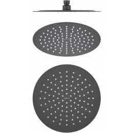 Круглый верхний душ 250*2 мм AQUATEK, матовый черный AQ2073MB