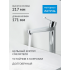 AQ1704CR ЛУГАНО смеситель для раковины высокий 217, без донного клапана, хром купить с доставкой. 100% Оригинал. Гарантия!