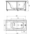 Акриловая ванна АКВАТЕК Альфа 170x70 без гидромассажа, с фронтальным экраном (слив справа) купить с доставкой. 100% Оригинал. Гарантия!