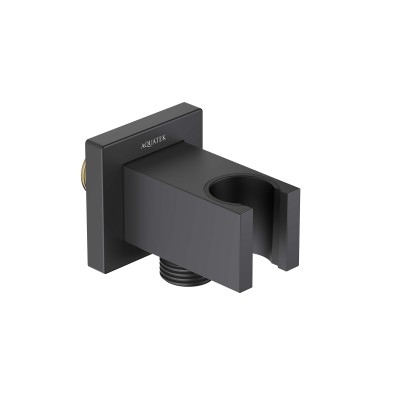 Шланговое подсоединение с держателем AQUATEK, матовый черный AQ2463MB купить с доставкой. 100% Оригинал. Гарантия!