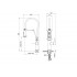 Смеситель для кухни 2jet (профессиональный) AQUATEK AQ1388CR ЕВРОПА