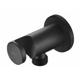 Шланговое подсоединение с держателем душа AQUATEK, матовый черный AQ2455MB