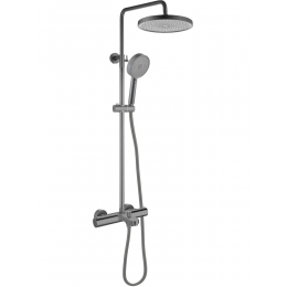 AQ2043BGM ВЕГА термостатическая душевая система (смеситель для ванны) 3jet 260мм, оружейная сталь AQ2043BGM ВЕГА термостатическая душевая система (смеситель для ванны) 3jet 260мм, оружейная сталь