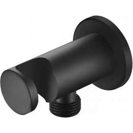 Шланговое подсоединение с держателем душа AQUATEK, матовый черный AQ2455MB