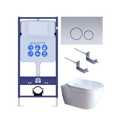 Комплект унитаз с инсталляцией, кнопкой и сиденьем микролифт Aquatek Поларис SET AQUATEK ПОЛАРИС-01-019 4в1 безободковый купить с доставкой. 100% Оригинал. Гарантия! Комплект унитаз с инсталляцией, кнопкой и сиденьем микролифт Aquatek Поларис SET AQUATEK ПОЛАРИС-01-019 4в1 безободковый купить с доставкой. 100% Оригинал. Гарантия!