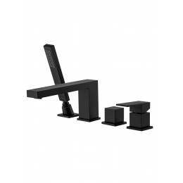 Смеситель на борт ванны на 4 отв. AQUATEK, матовый черный AQ1648MB ЛИБРА Смеситель на борт ванны на 4 отв. AQUATEK, матовый черный AQ1648MB ЛИБРА