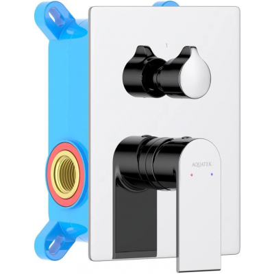 Смеситель для ванны 2 режима, (внешняя и скрытая часть) AQUATEK AQ1446CR ЛИРА купить с доставкой. 100% Оригинал. Гарантия!