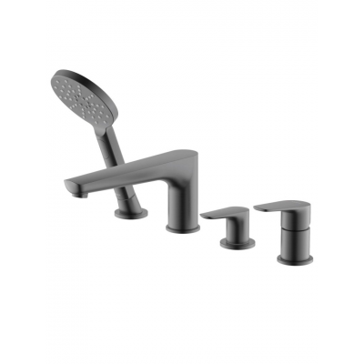 AQ1148BGM БЕТТА смеситель на борт ванны на 4 отв., оружейная сталь купить с доставкой. 100% Оригинал. Гарантия! AQ1148BGM БЕТТА смеситель на борт ванны на 4 отв., оружейная сталь купить с доставкой. 100% Оригинал. Гарантия!