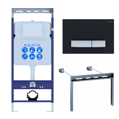 Инсталляция для подвесного унитаза Aquatek Easy Fix 50 INS-0000010, кнопка смыва черная + крепеж купить с доставкой. 100% Оригинал. Гарантия! Инсталляция для подвесного унитаза Aquatek Easy Fix 50 INS-0000010, кнопка смыва черная + крепеж купить с доставкой. 100% Оригинал. Гарантия!