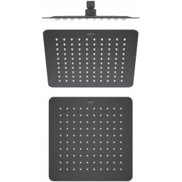 Квадратный верхний душ 250*250*2 мм AQUATEK, матовый черный AQ2072MB