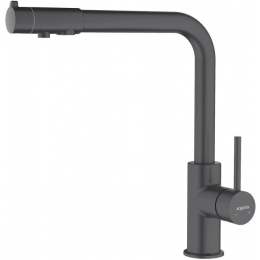 Смеситель для кухни с подключением к фильтру питьевой воды AQUATEK, матовый черный AQ1386MB ЕВРОПА