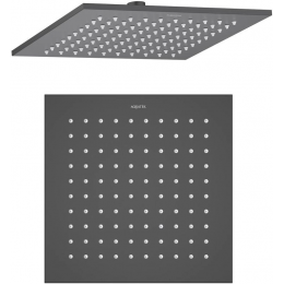 Квадратный верхний душ 250*250*7 мм AQUATEK, матовый черный AQ2076MB