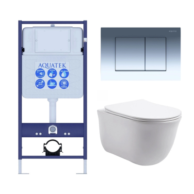 Комплект унитаз с инсталляцией, кнопкой и сиденьем микролифт Aquatek Классик SET AQUATEK КЛАССИК-010 4в1 безободковый купить с доставкой. 100% Оригинал. Гарантия! Комплект унитаз с инсталляцией, кнопкой и сиденьем микролифт Aquatek Классик SET AQUATEK КЛАССИК-010 4в1 безободковый купить с доставкой. 100% Оригинал. Гарантия!