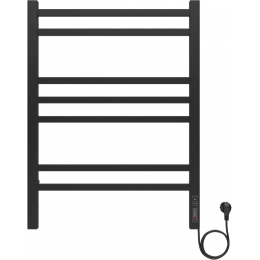 Полотенцесушитель электрический 500x700 Aquatek Альтаир AQ EL KP0770BL черный